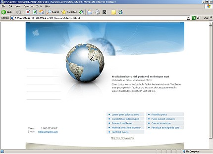 HTML HOMEPAGE SCREENSHOT