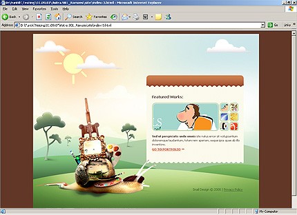 HTML HOMEPAGE SCREENSHOT