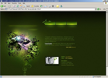 HTML HOMEPAGE SCREENSHOT