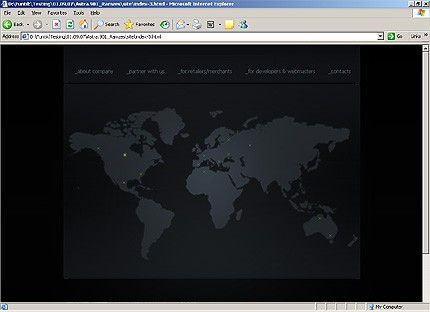 HTML HOMEPAGE SCREENSHOT