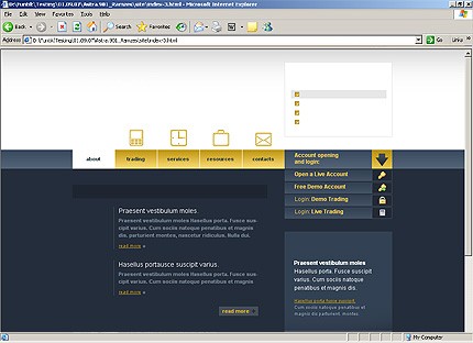 HTML HOMEPAGE SCREENSHOT