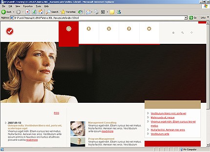 HTML HOMEPAGE SCREENSHOT