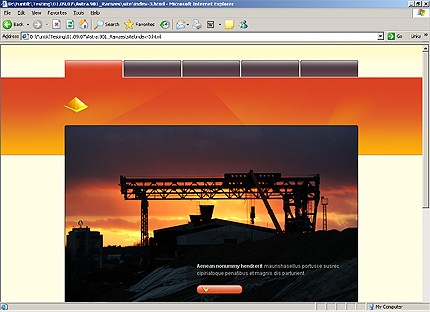 HTML HOMEPAGE SCREENSHOT