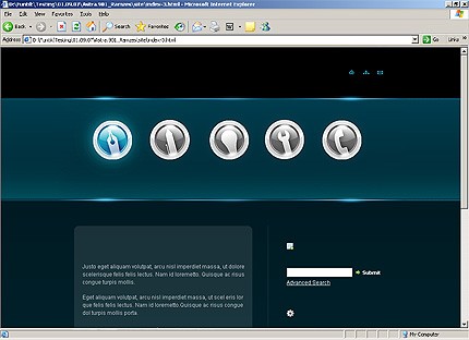 HTML HOMEPAGE SCREENSHOT