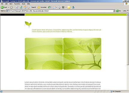 HTML HOMEPAGE SCREENSHOT