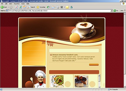 HTML HOMEPAGE SCREENSHOT