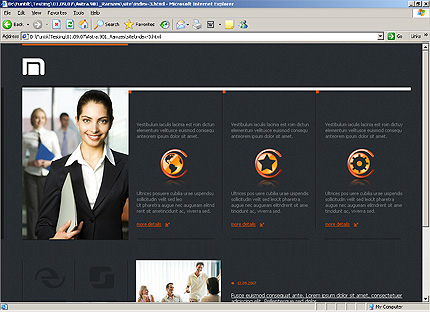 HTML HOMEPAGE SCREENSHOT