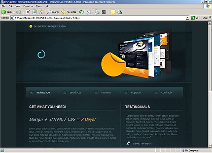 HTML HOMEPAGE SCREENSHOT