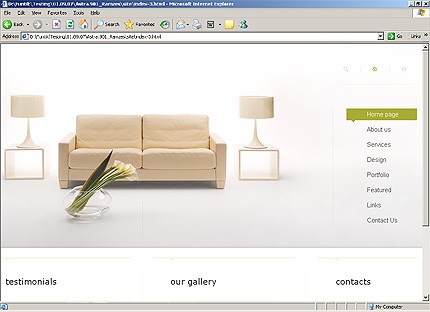 HTML HOMEPAGE SCREENSHOT