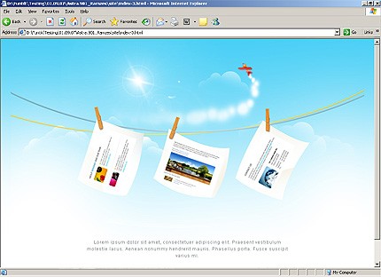 HTML HOMEPAGE SCREENSHOT