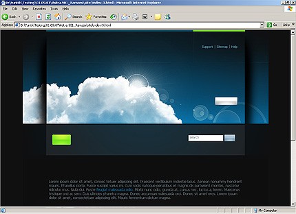 HTML HOMEPAGE SCREENSHOT