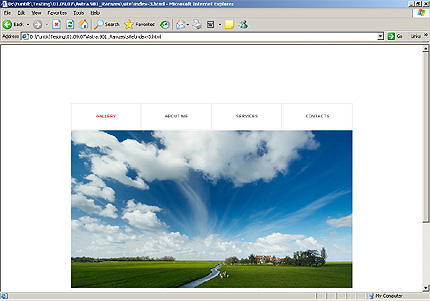 HTML HOMEPAGE SCREENSHOT