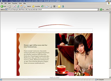 HTML HOMEPAGE SCREENSHOT