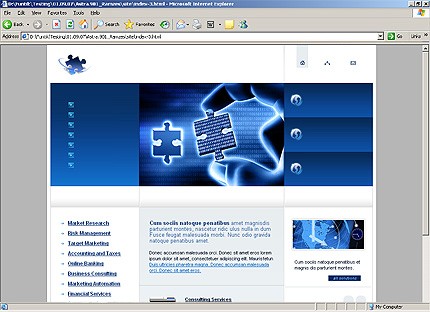 HTML HOMEPAGE SCREENSHOT