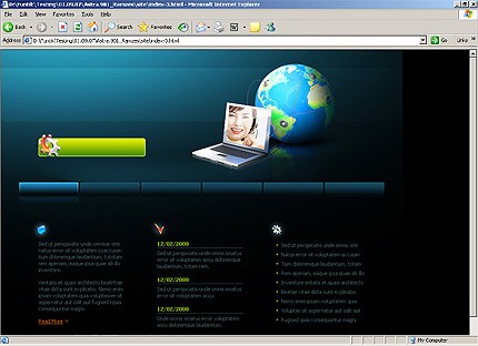 HTML HOMEPAGE SCREENSHOT