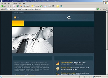 HTML HOMEPAGE SCREENSHOT