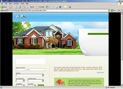 HTML HOMEPAGE SCREENSHOT