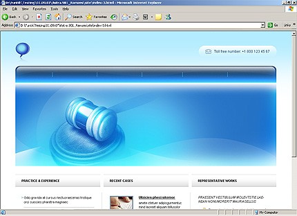 HTML HOMEPAGE SCREENSHOT