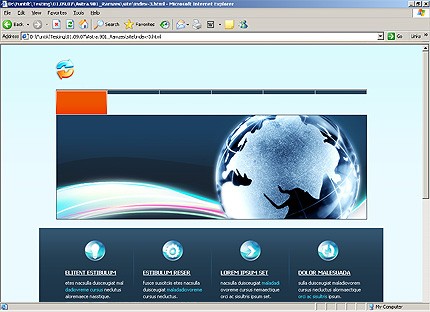 HTML HOMEPAGE SCREENSHOT