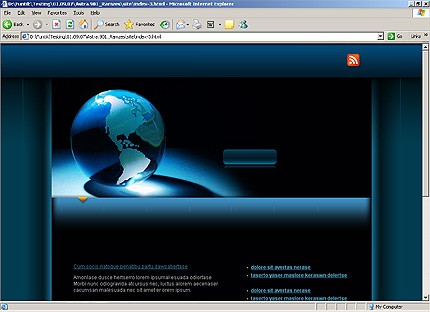 HTML HOMEPAGE SCREENSHOT