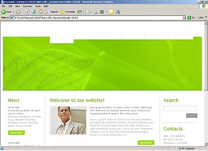 HTML HOMEPAGE SCREENSHOT