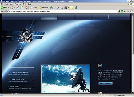 HTML HOMEPAGE SCREENSHOT