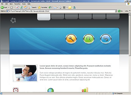 HTML HOMEPAGE SCREENSHOT