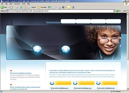 HTML HOMEPAGE SCREENSHOT