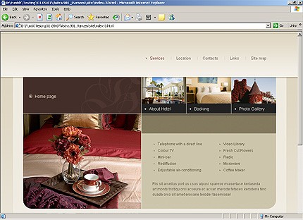 HTML HOMEPAGE SCREENSHOT