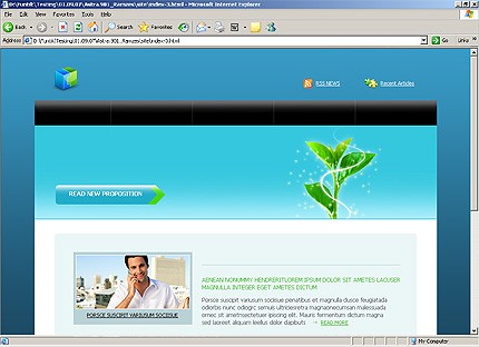 HTML HOMEPAGE SCREENSHOT