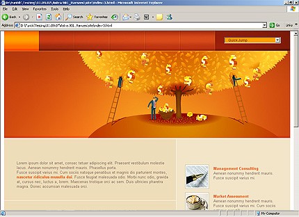 HTML HOMEPAGE SCREENSHOT