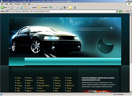 HTML HOMEPAGE SCREENSHOT