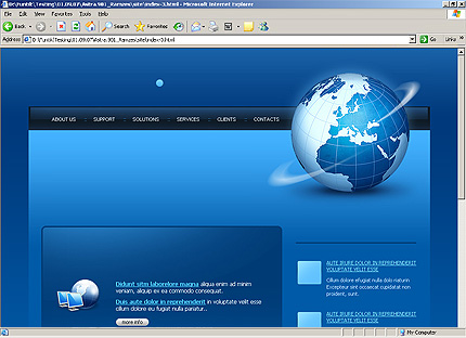 HTML HOMEPAGE SCREENSHOT