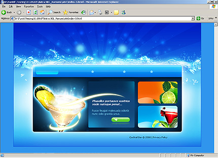 HTML HOMEPAGE SCREENSHOT