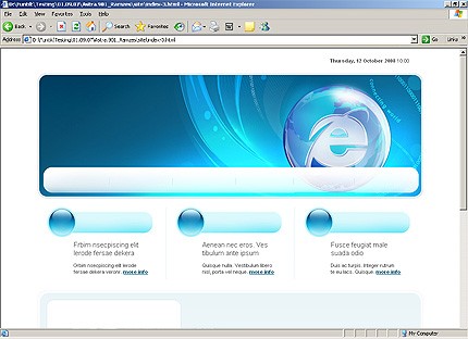 HTML HOMEPAGE SCREENSHOT