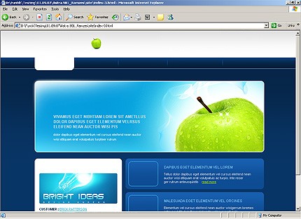 HTML HOMEPAGE SCREENSHOT