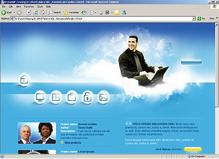 HTML HOMEPAGE SCREENSHOT