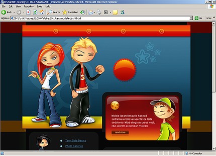 HTML HOMEPAGE SCREENSHOT