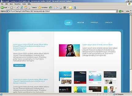 HTML HOMEPAGE SCREENSHOT