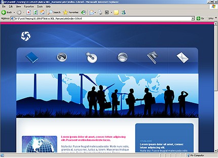 HTML HOMEPAGE SCREENSHOT