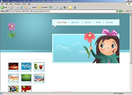 HTML HOMEPAGE SCREENSHOT