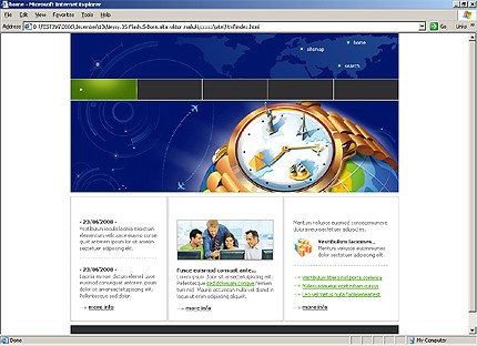 HTML HOMEPAGE SCREENSHOT