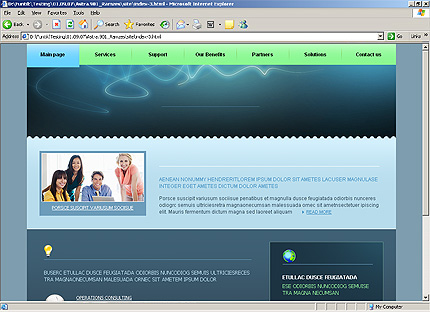 HTML HOMEPAGE SCREENSHOT