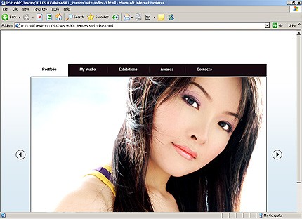 HTML HOMEPAGE SCREENSHOT