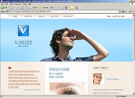 HTML HOMEPAGE SCREENSHOT