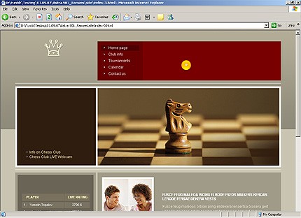 HTML HOMEPAGE SCREENSHOT