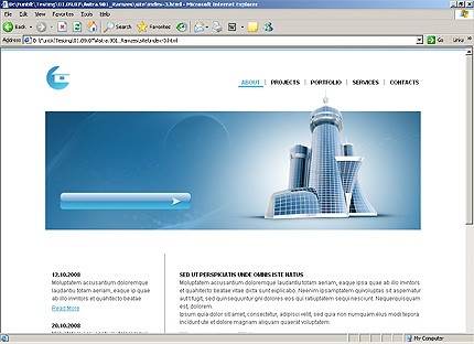 HTML HOMEPAGE SCREENSHOT