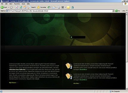 HTML HOMEPAGE SCREENSHOT