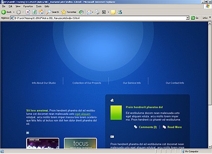 HTML HOMEPAGE SCREENSHOT