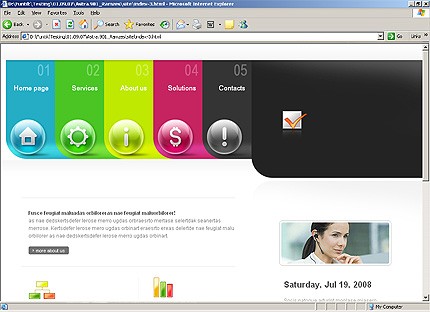 HTML HOMEPAGE SCREENSHOT